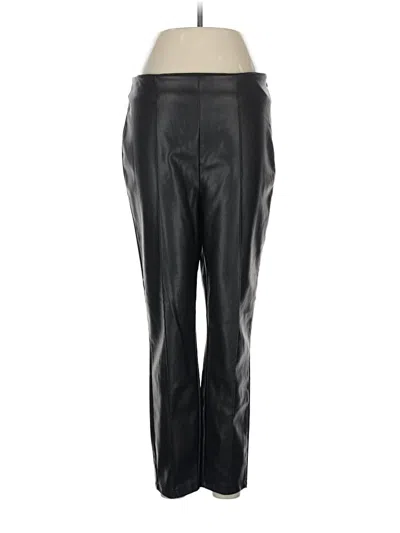 Pre-owned Asos Design Faux Leather Pants In Black