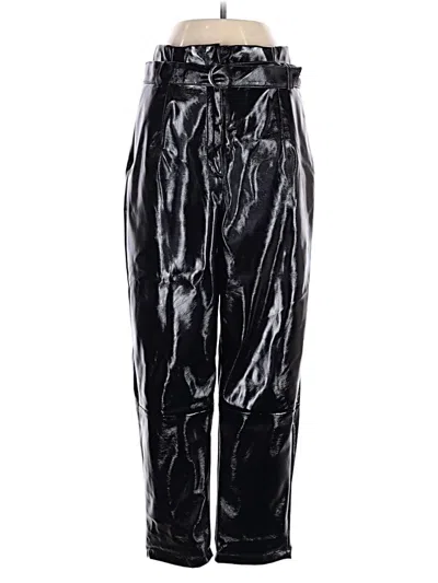 Pre-owned Asos Design Faux Leather Pants In Black