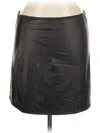 Asos Design Faux Leather Skirt In Black