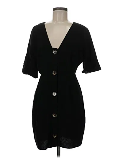 Pre-owned Asos Design Fleece Jacket In Black