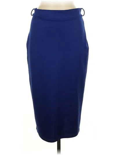 Pre-owned Asos Design Formal Skirt In Blue