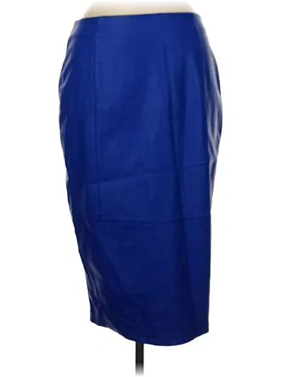 Pre-owned Asos Design Formal Skirt In Blue