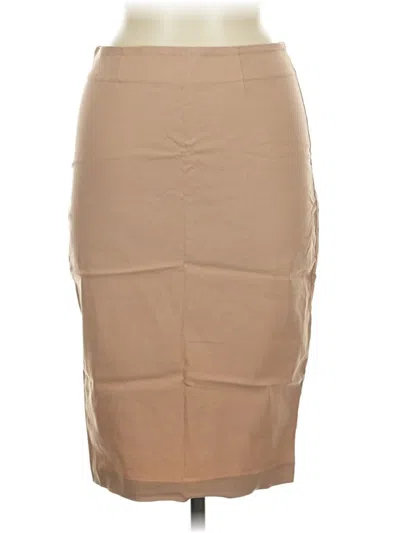 Pre-owned Asos Design Formal Skirt In Tan