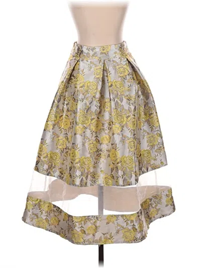 Pre-owned Asos Design Formal Skirt In Yellow