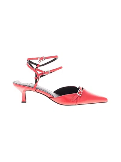 Pre-owned Asos Design Heels In Red