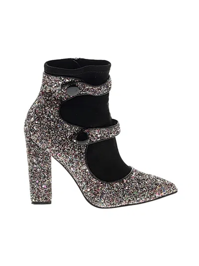Pre-owned Asos Design Heels In Silver