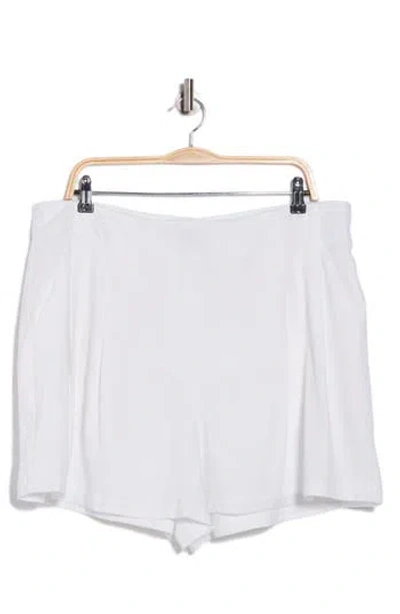 Asos Design High Waist Shorts In White