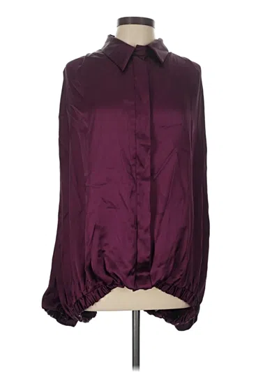 Pre-owned Asos Design Jacket In Burgundy