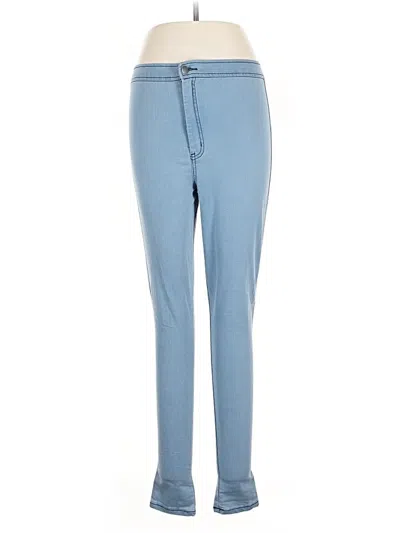 Pre-owned Asos Design Jeggings In Blue