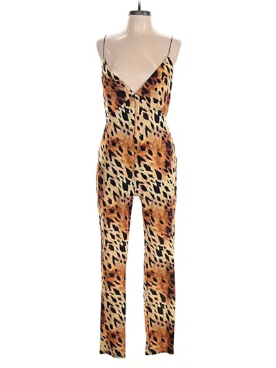 Pre-owned Asos Design Jumpsuit In Brown