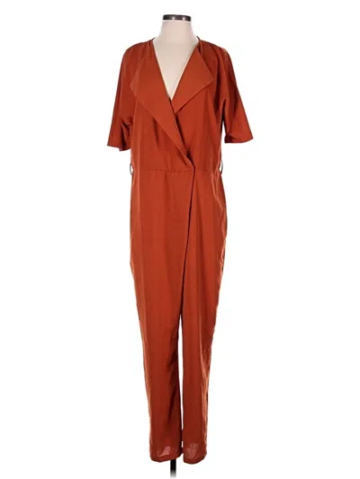 Pre-owned Asos Design Jumpsuit In Brown