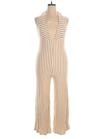 Pre-owned Asos Design Jumpsuit In Gold