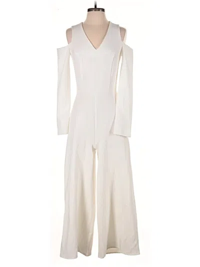 Pre-owned Asos Design Jumpsuit In Ivory