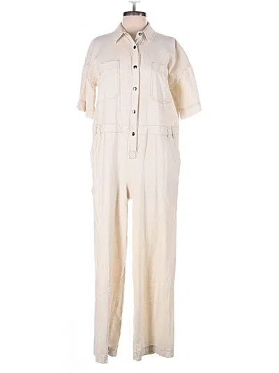 Pre-owned Asos Design Jumpsuit In Ivory