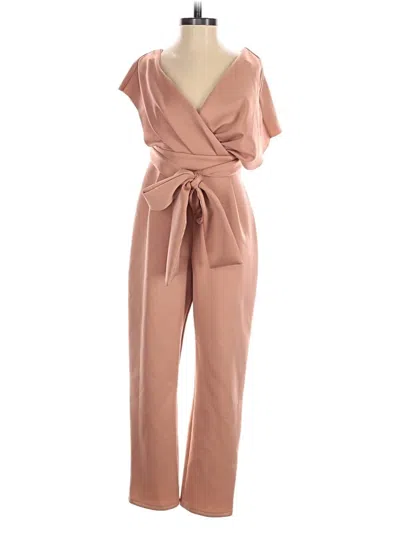 Pre-owned Asos Design Jumpsuit In Pink