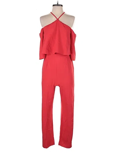 Pre-owned Asos Design Jumpsuit In Red