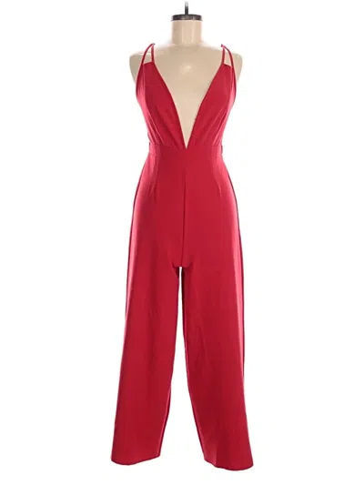 Pre-owned Asos Design Jumpsuit In Red