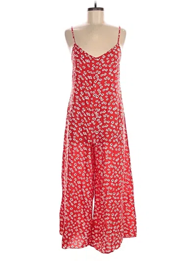Pre-owned Asos Design Jumpsuit In Red