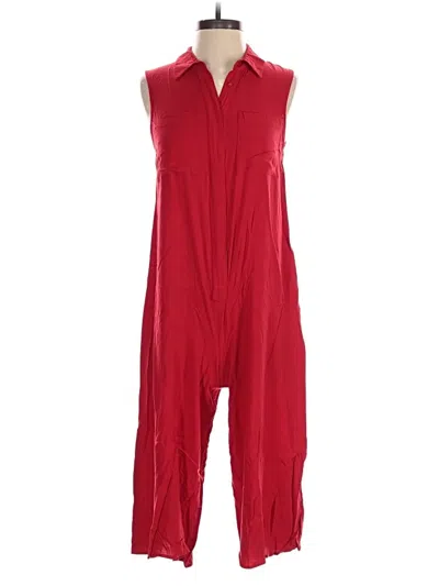 Pre-owned Asos Design Jumpsuit In Red
