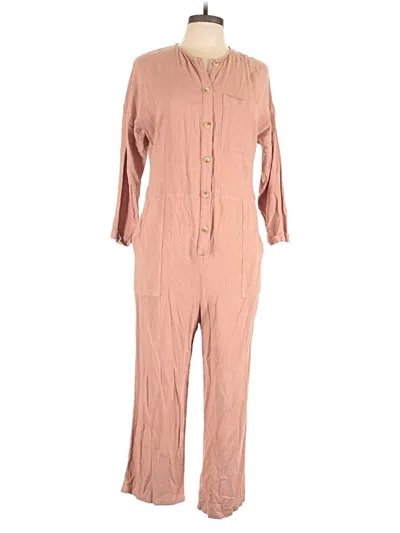 Pre-owned Asos Design Jumpsuit In Tan