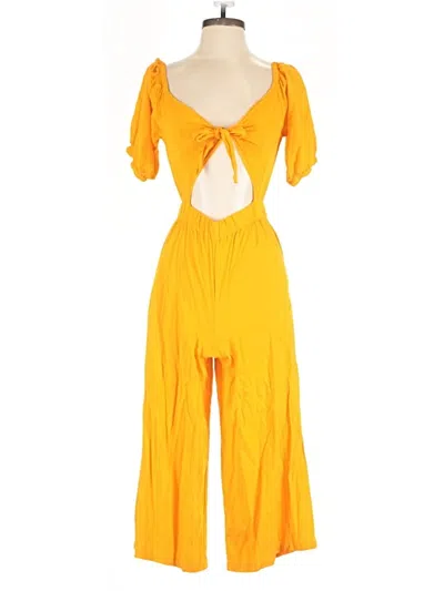 Pre-owned Asos Design Jumpsuit In Yellow