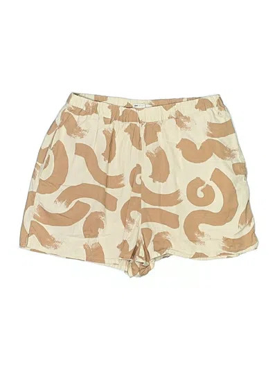 Pre-owned Asos Design Khaki Shorts In Brown