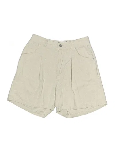 Pre-owned Asos Design Khaki Shorts In Ivory