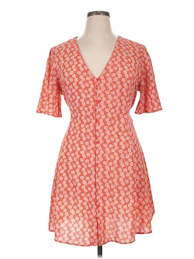 Pre-owned Asos Design Kimono In Orange