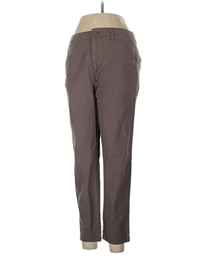 Pre-owned Asos Design Linen Pants In Gray