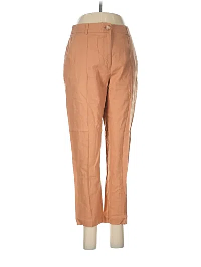 Pre-owned Asos Design Linen Pants In Tan