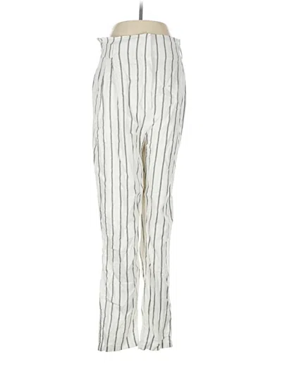 Pre-owned Asos Design Linen Pants In White