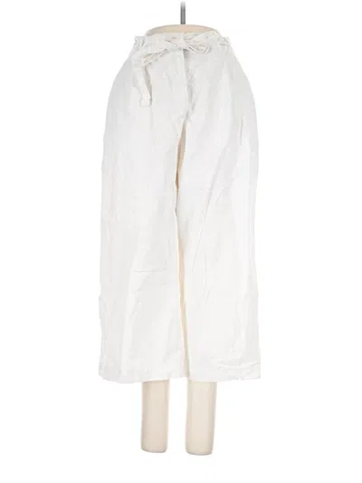 Pre-owned Asos Design Linen Pants In White