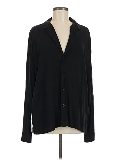 Pre-owned Asos Design Long Sleeve Blouse In Black