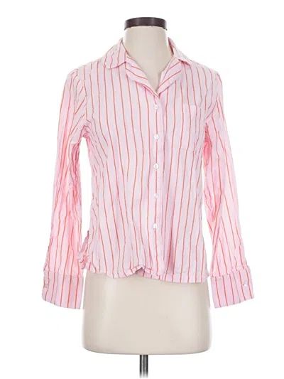 Pre-owned Asos Design Long Sleeve Blouse In Pink