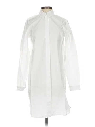 Pre-owned Asos Design Long Sleeve Blouse In White