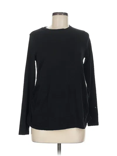 Pre-owned Asos Design Long Sleeve T-shirt In Black