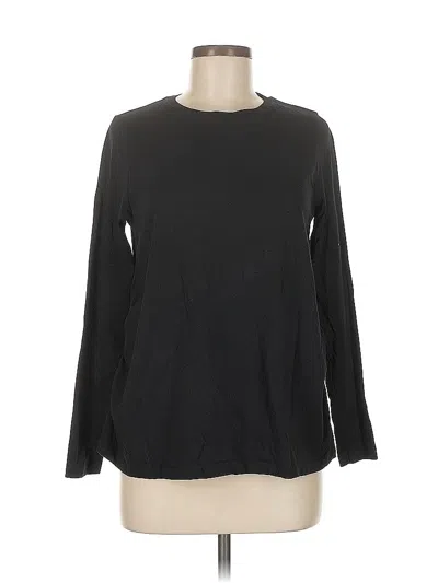 Pre-owned Asos Design Long Sleeve T-shirt In Black