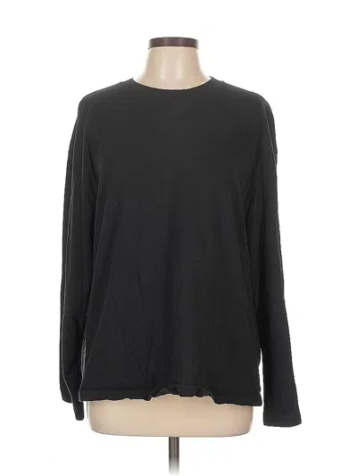 Pre-owned Asos Design Long Sleeve T-shirt In Black