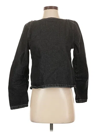 Pre-owned Asos Design Long Sleeve Top Black Square Neckline Tops