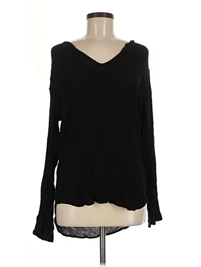Pre-owned Asos Design Long Sleeve Top Black Sweetheart Neckline Tops