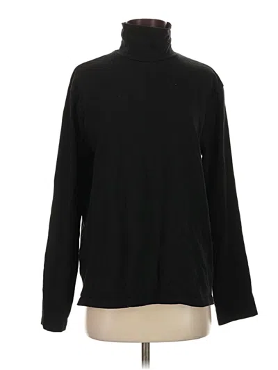 Pre-owned Asos Design Long Sleeve Top Black Turtleneck Tops