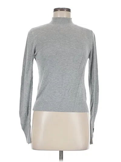 Pre-owned Asos Design Long Sleeve Top Gray Turtleneck Tops