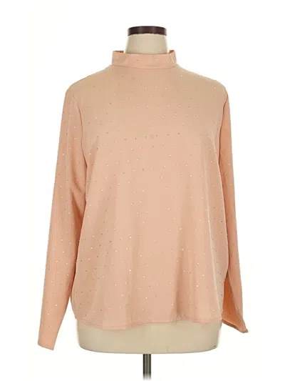 Asos Design Long Sleeve Top Tan Turtleneck Tops