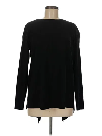 Pre-owned Asos Design Long Sleeve T-shirt In Black