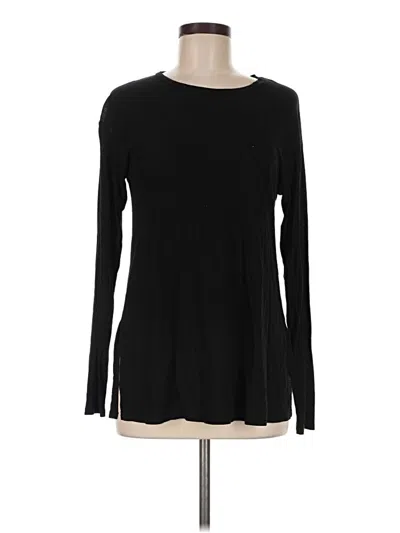 Pre-owned Asos Design Long Sleeve T-shirt In Black