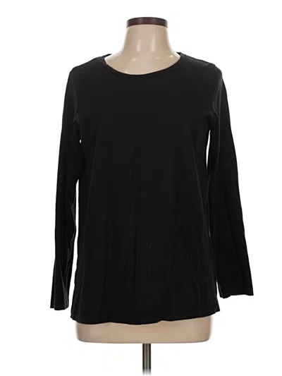 Pre-owned Asos Design Long Sleeve T-shirt In Black