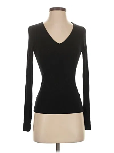 Pre-owned Asos Design Long Sleeve T-shirt In Black