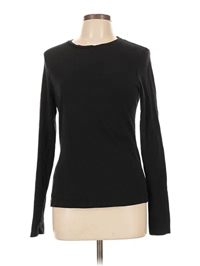 Pre-owned Asos Design Long Sleeve T-shirt In Black