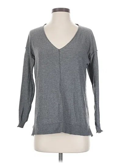Pre-owned Asos Design Long Sleeve T-shirt In Gray