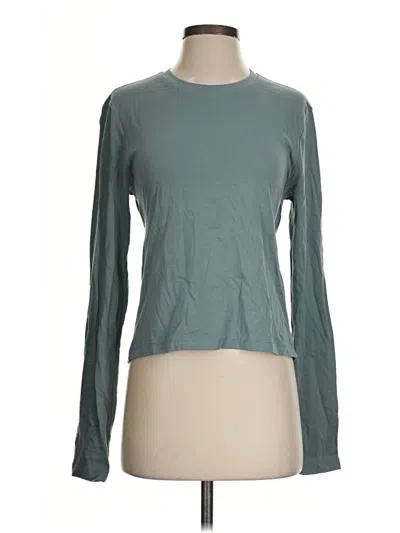Pre-owned Asos Design Long Sleeve T-shirt In Teal
